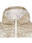 Piumino per neonato Boss Kidswear beige con monogramma - Rubino Kids