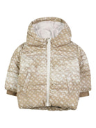 Piumino per neonato Boss Kidswear beige con monogramma - Rubino Kids