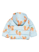 Piumino per neonato Stella McCartney Kids azzurro con stampa scoiattoli - Rubino Kids