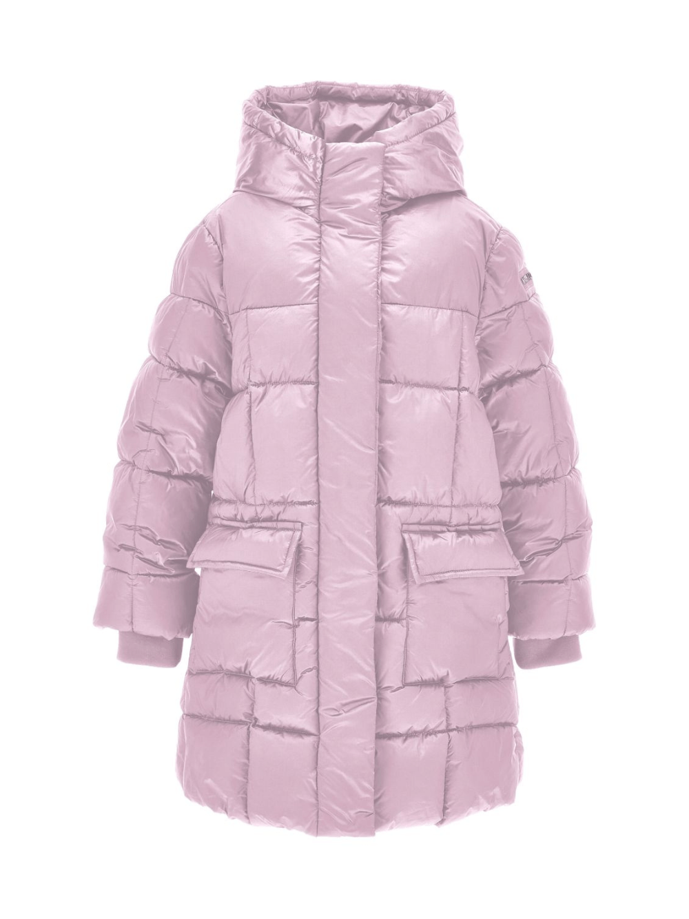 Piumino trapuntato per bambina Monnalisa rosa con cappuccio - Rubino Kids