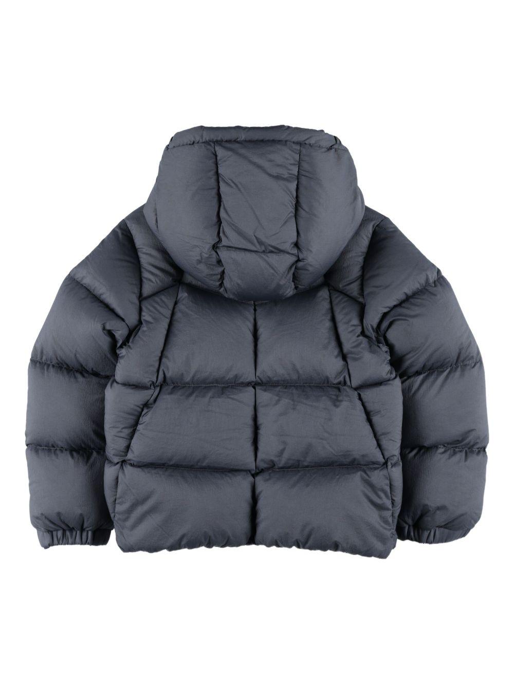 Piumino trapuntato per bambino K Way Kids blu con cappuccio - Rubino Kids