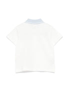 Polo baby per neonato Fendi Kids bianco con orlo dritto - Rubino Kids