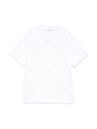 Polo con ricamo Palm Tee per bambino Il Guifo bianco con scollo con spacco - Rubino Kids