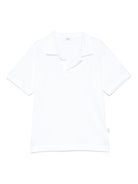 Polo con ricamo Palm Tee per bambino Il Guifo bianco con scollo con spacco - Rubino Kids