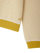 Polo per bambina Bonpoint giallo con colletto con frange - Rubino Kids