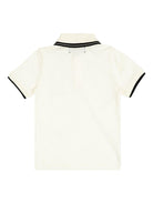 Polo per bambino Amiri Kids bianca con ricamo logo - Rubino Kids