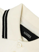 Polo per bambino Amiri Kids bianca con ricamo logo - Rubino Kids
