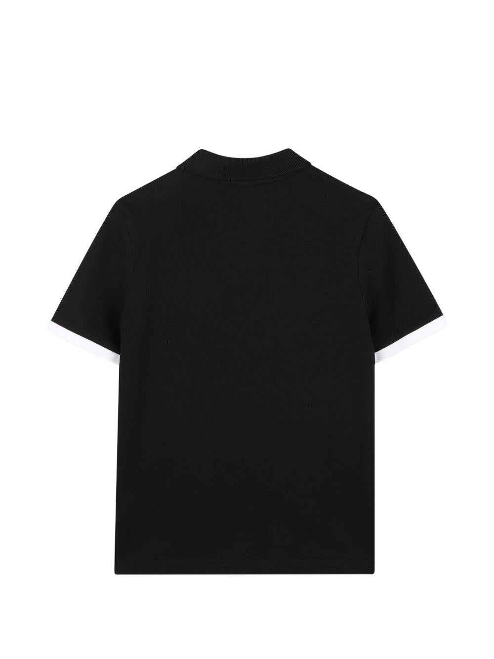 Polo per bambino Boss Kids nera con dettaglio logo - Rubino Kids