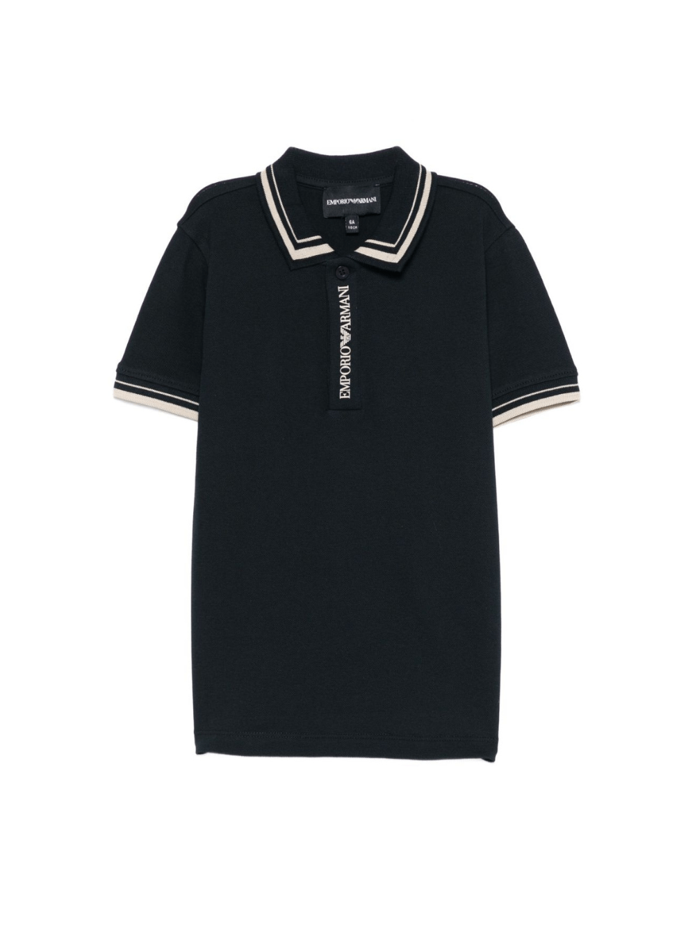 Polo per bambino Emporio Armani Kids blu con logo - Rubino Kids