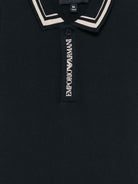 Polo per bambino Emporio Armani Kids blu con logo - Rubino Kids