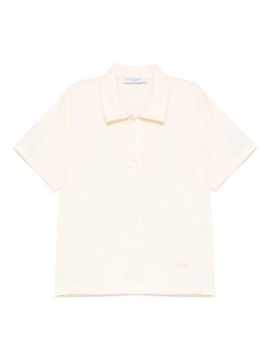 Polo per bambino Paolo Pecora Kids beige chiaro con bottoni frontali