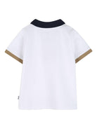 Polo per neonato Boss Kids multicolor con stampa logo sul petto - Rubino Kids