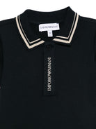 Polo per neonato Emporio Armani Kids blu con colletto a punta - Rubino Kids