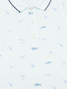 Polo per neonato Tartine Et Chocolat azzurro con ricamo - Rubino Kids