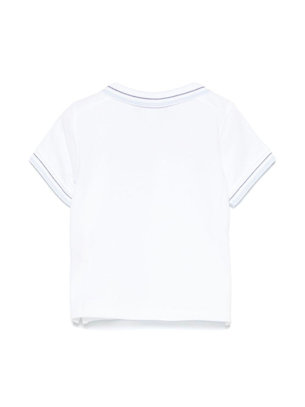 Polo per neonato Tartine Et Chocolat bianco con ricamo - Rubino Kids