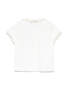 Polo per neonato Tartine Et Chocolat bianco con ricamo - Rubino Kids