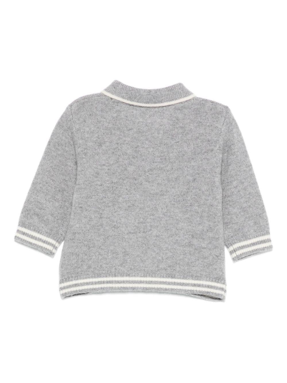 Polo per neonato Tartine Et Chocolat grigia con colletto polo - Rubino Kids