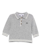 Polo per neonato Tartine Et Chocolat grigia con colletto polo - Rubino Kids