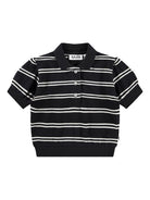 Polo Raki per bambino Molo nera con colletto stile polo - Rubino Kids
