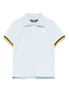 Polo Vincent per neonato K Way Kids celeste con orlo dritto - Rubino Kids