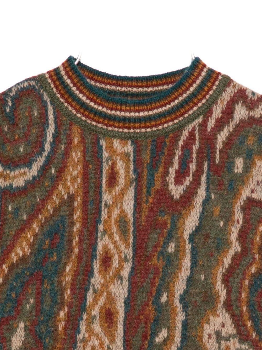 Poncho per bambina Etro Kids marrone con motivo Paisley - Rubino Kids