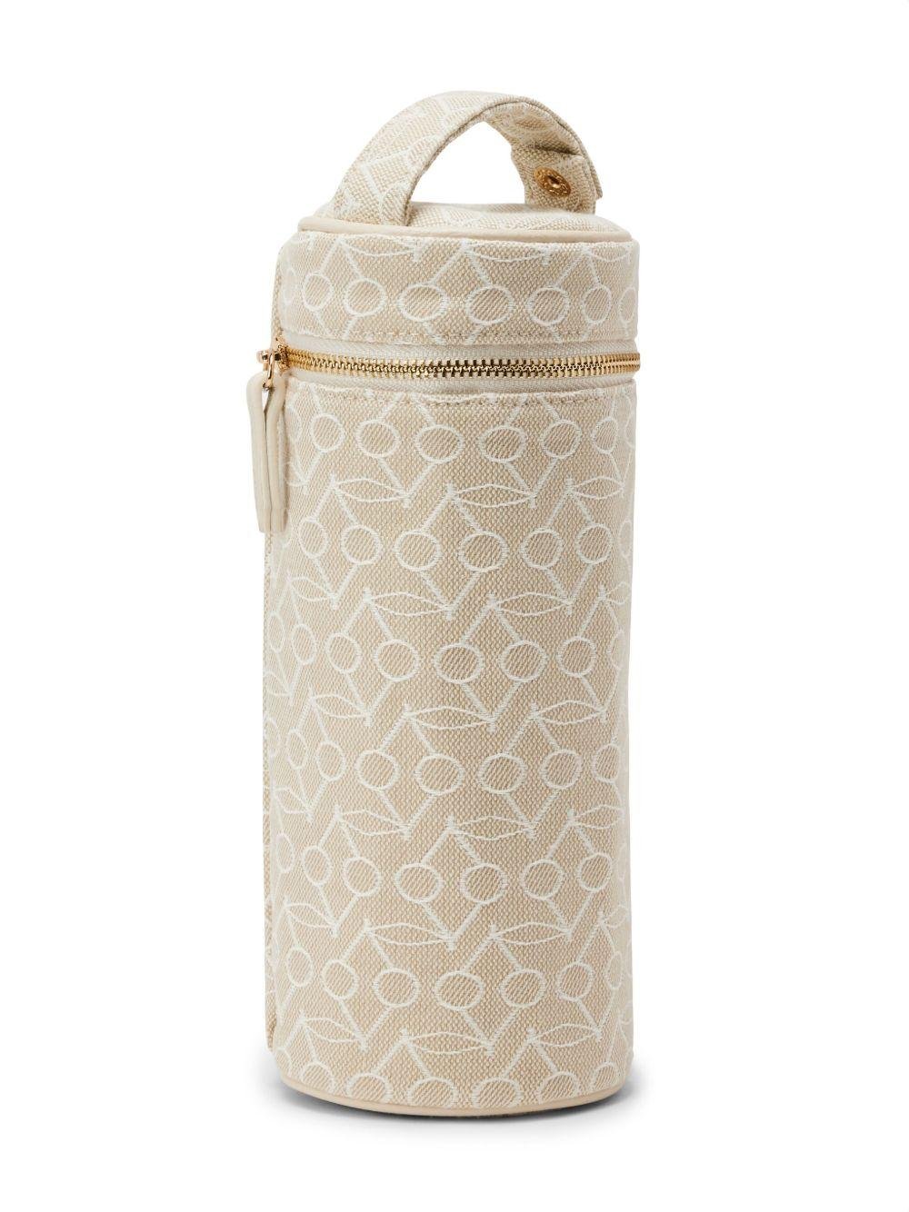 Portabiberon per neonati Bonpoint beige con motivo logo jacquard - Rubino Kids