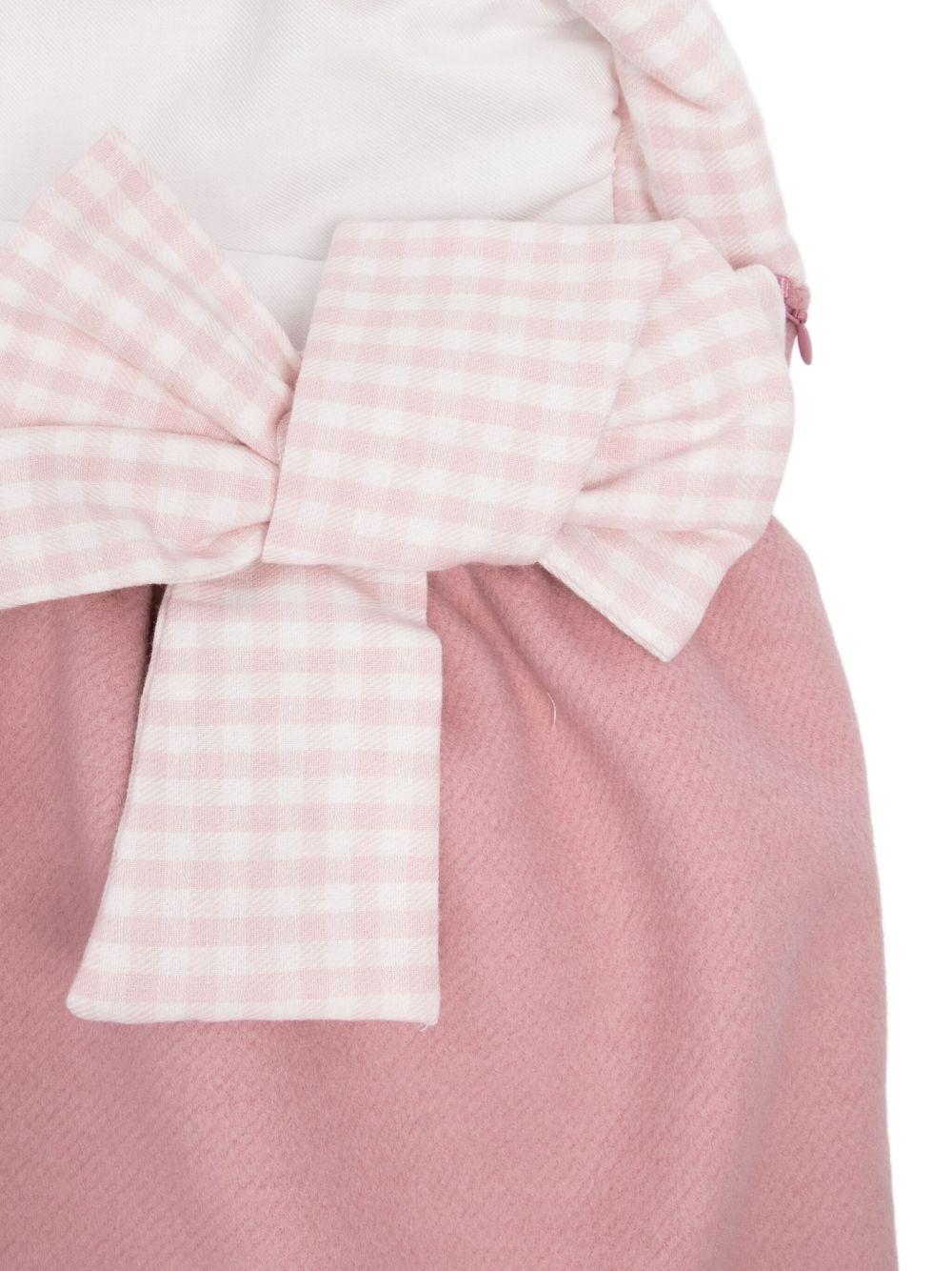 Sacco nanna per neonata La Stupenderia rosa con motivo a quadretti - Rubino Kids