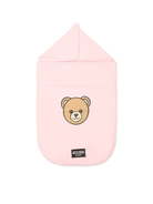 Sacco nanna per neonata Moschino Kids rosa con stampa Teddy - Rubino Kids