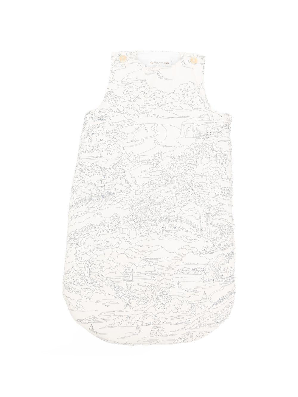 Sacco nanna per neonati Bonpoint bianco con stampa grafica all - over - Rubino Kids