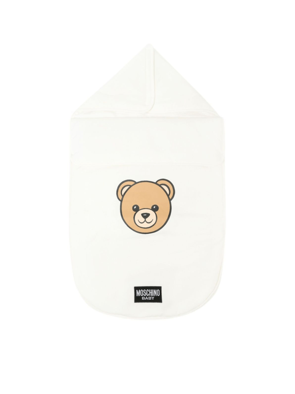 Sacco nanna per neonati Moschino Kids bianco con stampa Teddy - Rubino Kids
