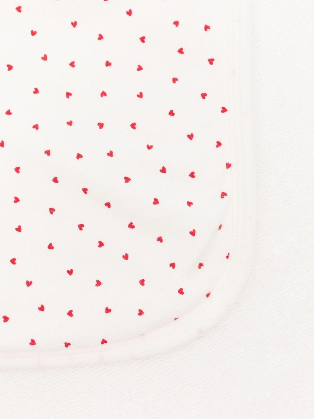 Sacco nanna per neonati Petit Bateau bianco con stampa a cuore - Rubino Kids