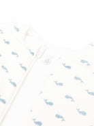 Sacco nanna per neonati Petit Bateau bianco con stampa balene - Rubino Kids