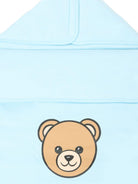 Sacco nanna per neonato Moschino Kids azzurro con stampa Teddy - Rubino Kids