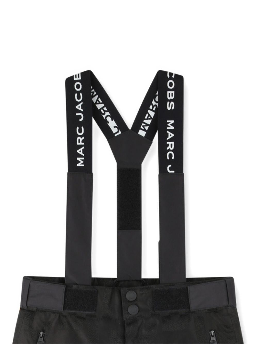 Salopette da neve per bambini The Marc Jacobs Kids nero con stampa - Rubino Kids