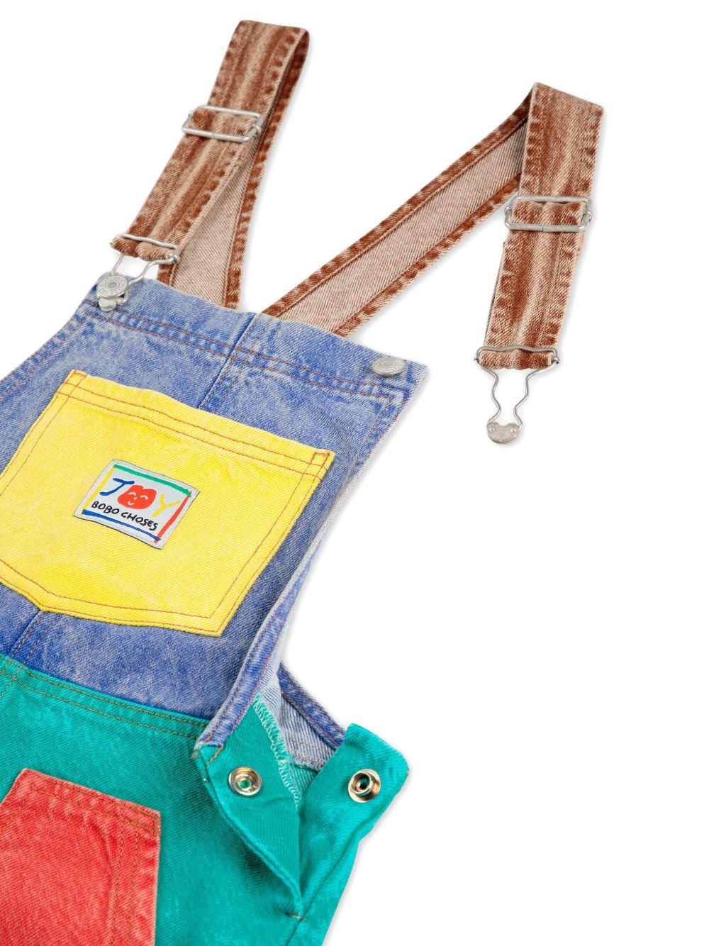 Salopette per bambino Bobo Choses multicolore con applicazione - Rubino Kids