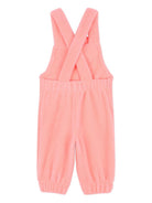 Salopette per neonata Billieblush rosa in pile con motivo animaletto - Rubino Kids