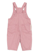 Salopette per neonata Stella McCartney Kids rosa con ricamo uccelli - Rubino Kids