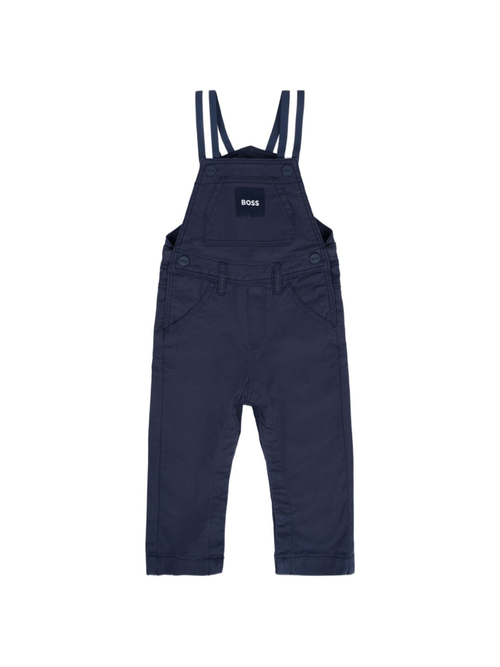 Salopette per neonato Boss Kids blu con spalline a righe - Rubino Kids