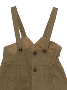 Salopette per neonato Donsje marrone con ricamo a forma di cane - Rubino Kids