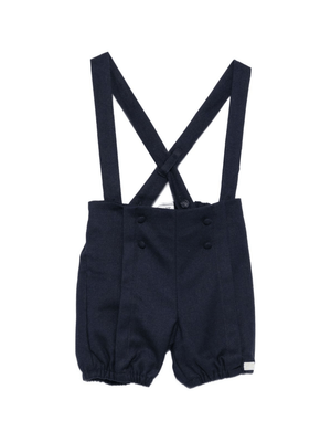 Salopette per neonato Tartine Et Chocolat blu con vita elasticizzata