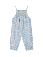 Salopette Smockee Lilisy per neonata Bonpoint blu con spalline sottili - Rubino Kids