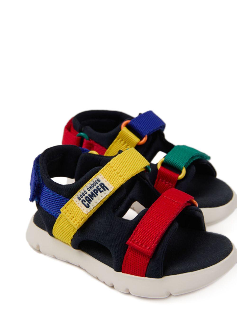 Sandali Bobo Choses Camper Kids Oruga Twins blu con design color - block - Rubino Kids