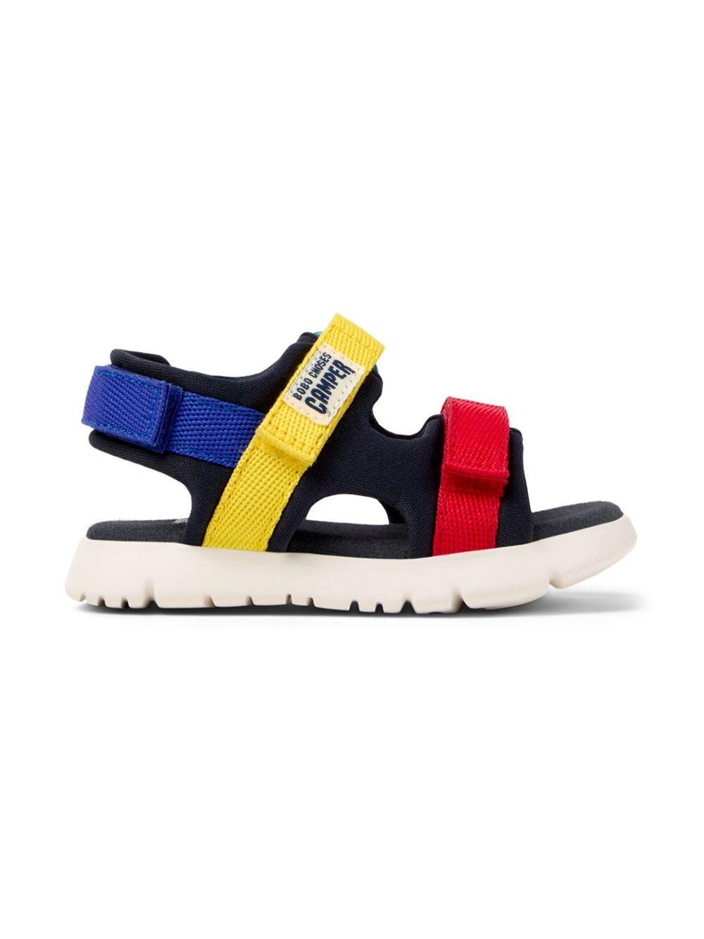 Sandali Bobo Choses Camper Kids Oruga Twins blu con design color - block - Rubino Kids