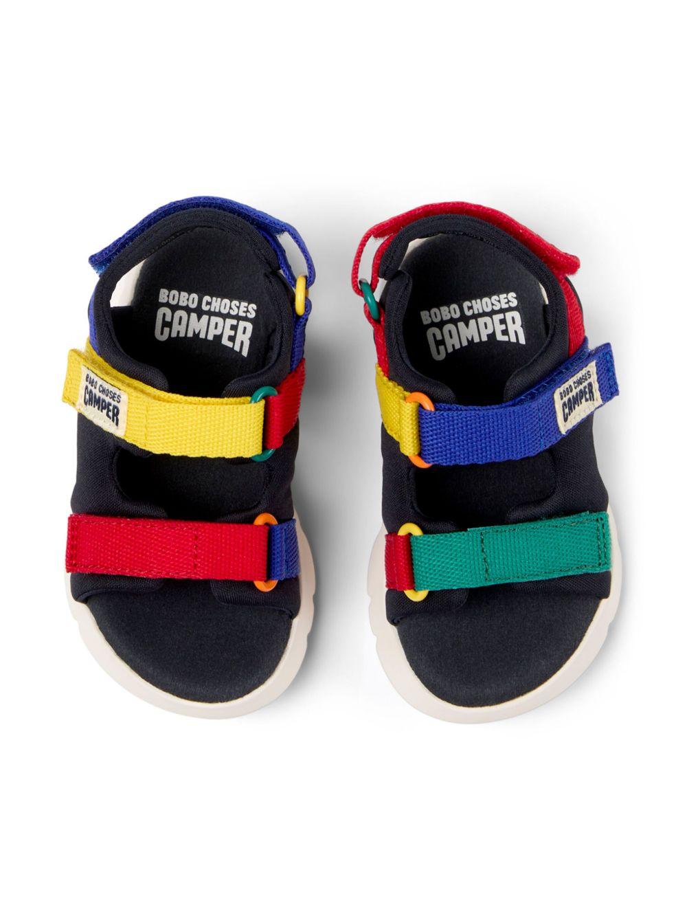 Sandali Bobo Choses Camper Kids Oruga Twins blu con design color - block - Rubino Kids