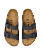 Sandali con suola blu per bambini Birkenstock Kids neri Arizona - Rubino Kids