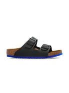 Sandali con suola blu per bambini Birkenstock Kids neri Arizona - Rubino Kids