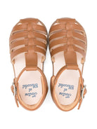 Sandali in pelle per neonato Tartine Et Chocolat marrone con chiusura con fibbia - Rubino Kids