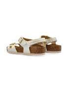 Sandali per bambina Birkenstock Kids Rio beige con cinturino posteriore - Rubino Kids