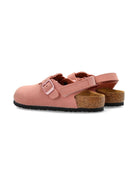 Sandali per bambina Birkenstock Kids rosa con cinturino posteriore - Rubino Kids