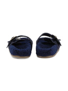 Sandali per bambina Chloé Kids blu con fodera in shearling sintetico - Rubino Kids